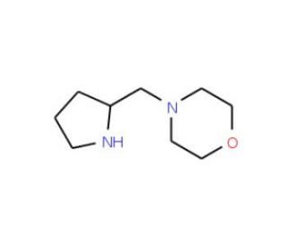 4-(Pyrrolidin-2-ylmethyl)morpholine (CAS 215503-90-5) - chemical structure image