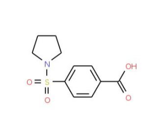 4-(Pyrrolidine-1-sulfonyl)-benzoic acid (CAS 19580-33-7) - chemical structure image