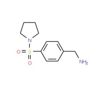 4-(Pyrrolidine-1-sulfonyl)-benzylamine (CAS 784997-49-5) - chemical structure image