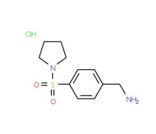 [4-(pyrrolidine-1-sulfonyl)phenyl]methanamine hydrochloride - chemical structure image