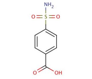 4-Sulfamoylbenzoic acid (CAS 138-41-0) - chemical structure image