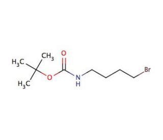 4-(t-Boc-amino)-1-butyl Bromide (CAS 164365-88-2) - chemical structure image