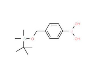 4-TBSMS-hydroxymethylphenylboronic acid (CAS 162356-89-0) - chemical structure image