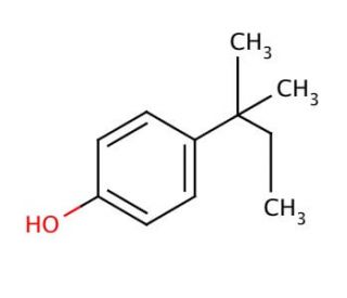 4-tert-Amylphenol (CAS 80-46-6) - chemical structure image