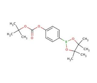 4-(tert-Butoxycarbonyloxy)phenylboronic acid pinacol ester (CAS 480438-75-3) - chemical structure image