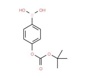 4-(tert-Butoxycarboxy)benzeneboronic acid (CAS 380430-70-6) - chemical structure image