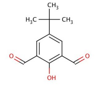 4-tert-Butyl-2,6-diformylphenol (CAS 84501-28-0) - chemical structure image