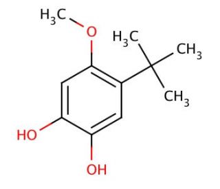 4-tert-Butyl-5-methoxy-catechol (CAS 91352-66-8) - chemical structure image