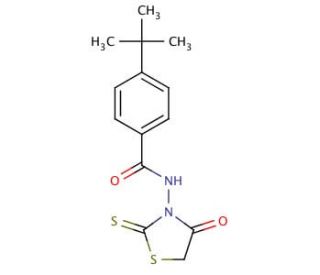 4-tert-Butyl-N-(4-oxo-2-thioxo-thiazolidin-3-yl)-benzamide - chemical structure image