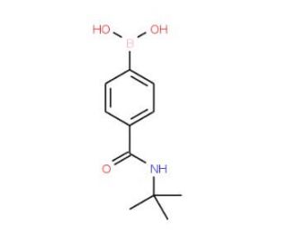 4-(tert-Butylaminocarbonyl)phenylboronic acid (CAS 850568-14-8) - chemical structure image