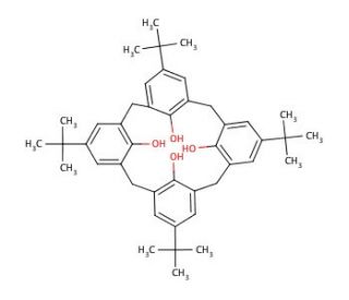 4-tert-Butylcalix[4]arene (CAS 60705-62-6) - chemical structure image