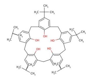 4-tert-Butylcalix[5]arene (CAS 81475-22-1) - chemical structure image