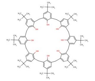 4-tert-Butylcalix[8]arene (CAS 68971-82-4) - chemical structure image