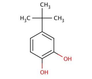 4-tert-Butylcatechol (CAS 98-29-3) - chemical structure image