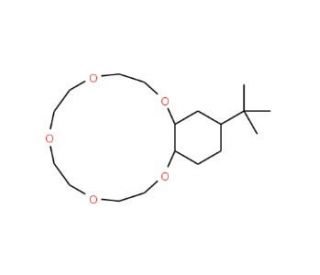 4-tert-Butylcyclohexano-15-crown-5 (CAS 17454-49-8) - chemical structure image