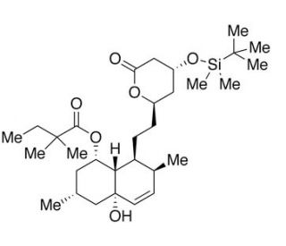 4-tert-Butyldimethylsilyl-4a&prime;-hydroxy Simvastatin (CAS 125142-16-7) - chemical structure image