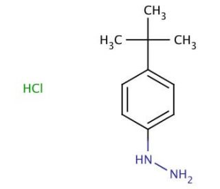 4-tert-Butylphenylhydrazine monohydrochloride (CAS 36600-66-5) - chemical structure image