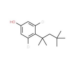 4-tert-Octylphenol-3,5-d2 solution (CAS 1173021-20-9) - chemical structure image