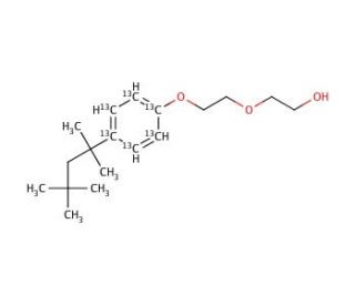 4-tert-Octylphenol Diethoxylate-13C6 - chemical structure image