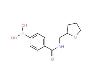 4-((Tetrahydrofuran-2-yl)methylcarbamoyl)phenylboronic acid (CAS 874534-61-9) - chemical structure image