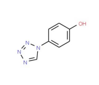 4-Tetrazol-1-yl-phenol (CAS 64001-11-2) - chemical structure image