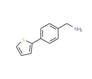 4-(Thien-2-yl)benzylamine (CAS 203436-48-0) - chemical structure image