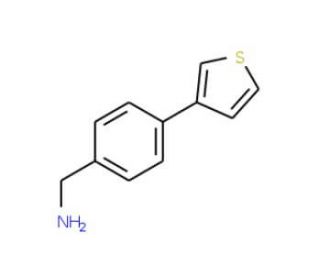(4-Thien-3-ylphenyl)methylamine (CAS 876317-18-9) - chemical structure image