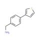 (4-Thien-3-ylphenyl)methylamine (CAS 876317-18-9) - chemical structure image