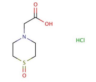 4-Thiomorpholine acetic acid, 1-oxide (CAS 258530-60-8) - chemical structure image