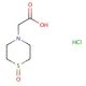 4-Thiomorpholine acetic acid, 1-oxide (CAS 258530-60-8) - chemical structure image