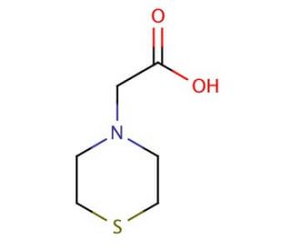 4-Thiomorpholine acetic acid (CAS 6007-55-2) - chemical structure image