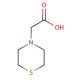 4-Thiomorpholine acetic acid (CAS 6007-55-2) - chemical structure image
