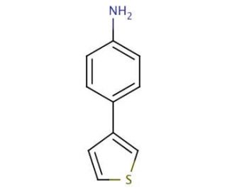 4-(Thiophen-3-yl)aniline (CAS 834884-74-1) - chemical structure image