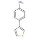 4-(Thiophen-3-yl)aniline (CAS 834884-74-1) - chemical structure image