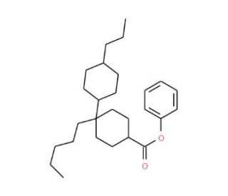 4-(trans-4-Propylcyclohexyl)-phenyl trans-4-pentylcyclohexanecarboxylate (CAS 83242-82-4) - chemical structure image