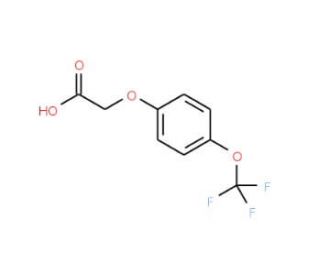 4-(Trifluoromethoxy)phenoxyacetic acid (CAS 72220-50-9) - chemical structure image