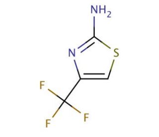 4-(trifluoromethyl)-1,3-thiazol-2-amine (CAS 349-49-5) - chemical structure image