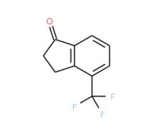 4-(Trifluoromethyl)-1-indanone (CAS 68755-42-0) - chemical structure image