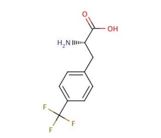 4-(Trifluoromethyl)-L-phenylalanine (CAS 114926-38-4) - chemical structure image