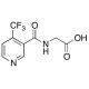 4-(Trifluoromethyl)nicotinoyl Glycine - chemical structure image