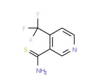 4-(Trifluoromethyl)nicotinthioamide (CAS 158063-54-8) - chemical structure image