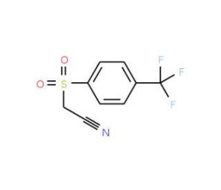 [4-(Trifluoromethyl)phenylsulfonyl]acetonitrile (CAS 186405-37-8) - chemical structure image