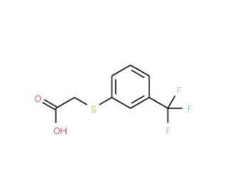 4-(Trifluoromethyl)phenylthioacetic acid (CAS 349-83-7) - chemical structure image