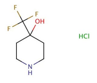4-(trifluoromethyl)piperidin-4-ol hydrochloride - chemical structure image
