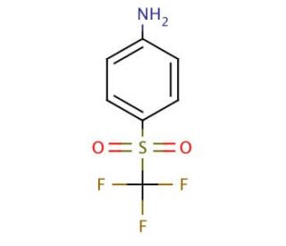 4-(Trifluoromethylsulfonyl)aniline (CAS 473-27-8) - chemical structure image