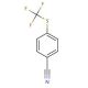 4-(Trifluoromethylthio)benzonitrile (CAS 332-26-3) - chemical structure image