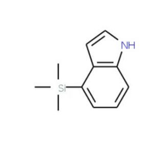 4-(Trimethylsilyl)-1H-indole (CAS 82645-11-2) - chemical structure image