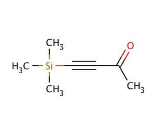 4-(Trimethylsilyl)-3-butyn-2-one (CAS 5930-98-3) - chemical structure image