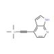4-((Trimethylsilyl)ethynyl)-1H-pyrrolo[2,3-b]pyridine (CAS 1015609-91-2) - chemical structure image