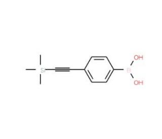 (4-[(Trimethylsilyl)ethynyl]phenyl)boronic acid (CAS 630127-51-4) - chemical structure image